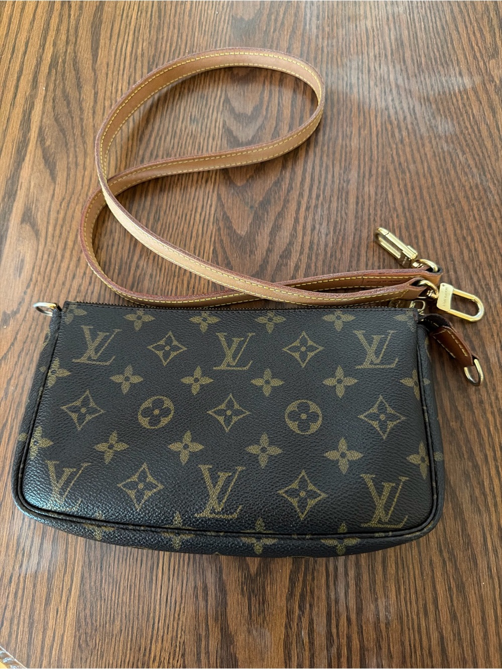 Louis Vuitton Monogram Canvas Brown Crossbody Pochette